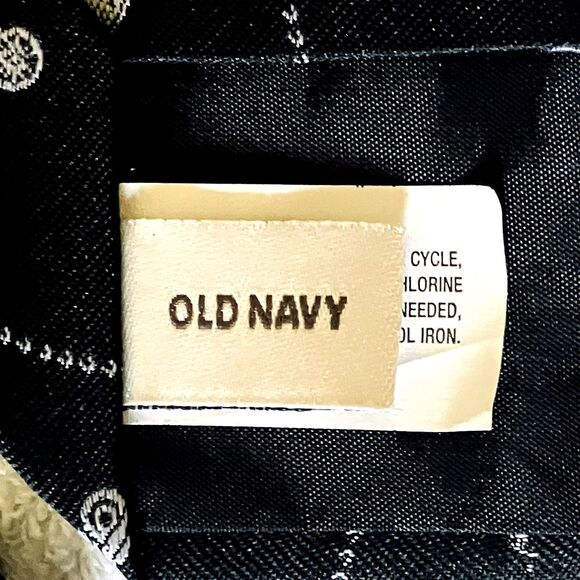 Old Navy Motorcycle Slim Tie RARE Youth L Short Black Silver Harley Biker Preppy - Picture 4 of 10